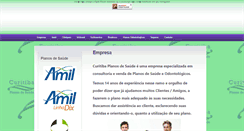 Desktop Screenshot of curitibaplanosdesaude.com.br