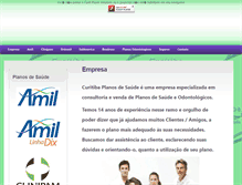 Tablet Screenshot of curitibaplanosdesaude.com.br